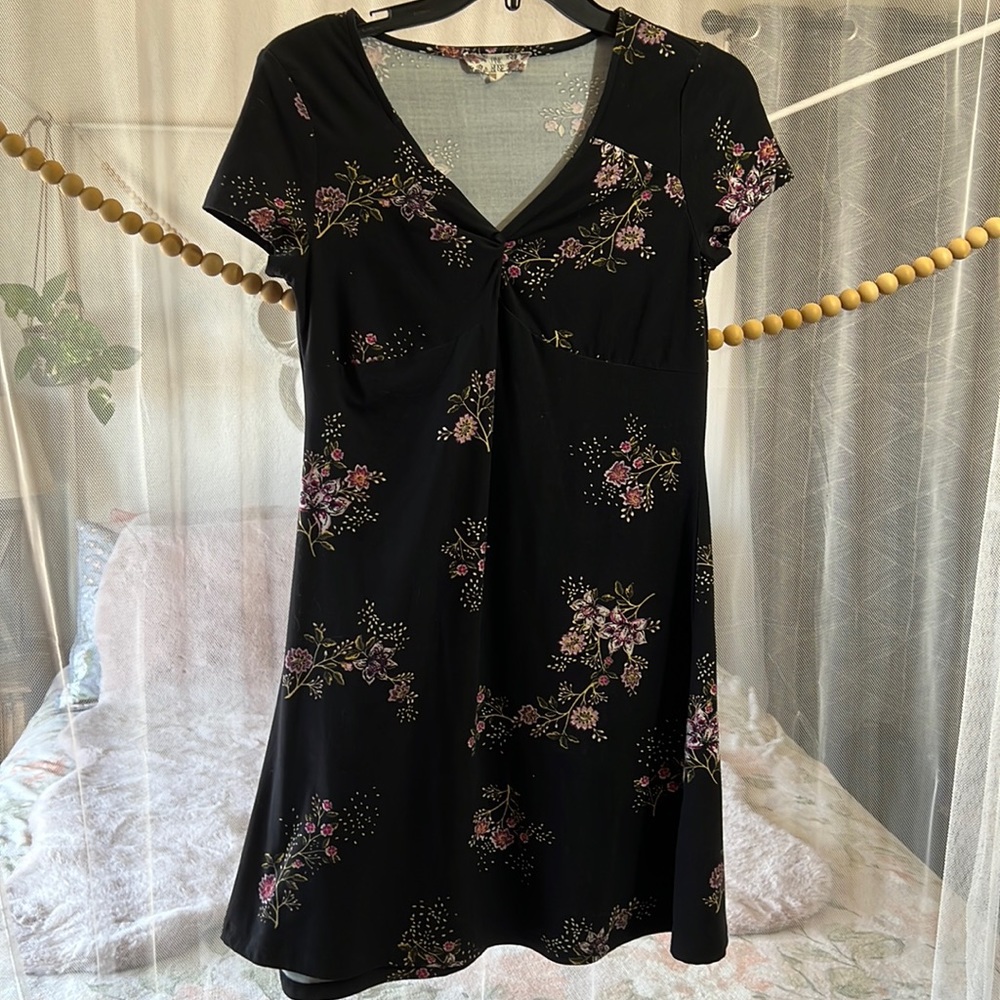 Small black floral dress